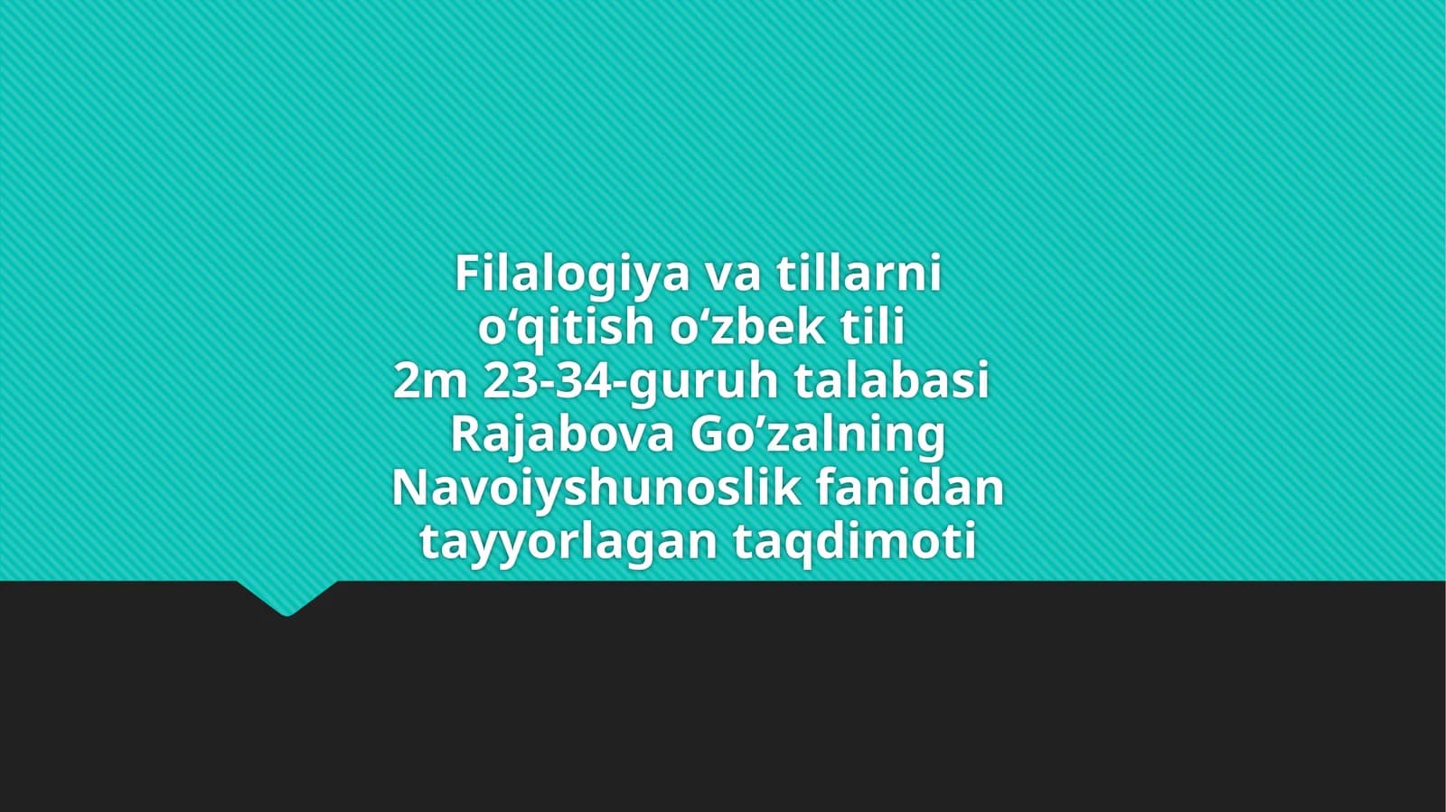 ALISHER NAVOIYNING "VAQFIYA" ASARI
