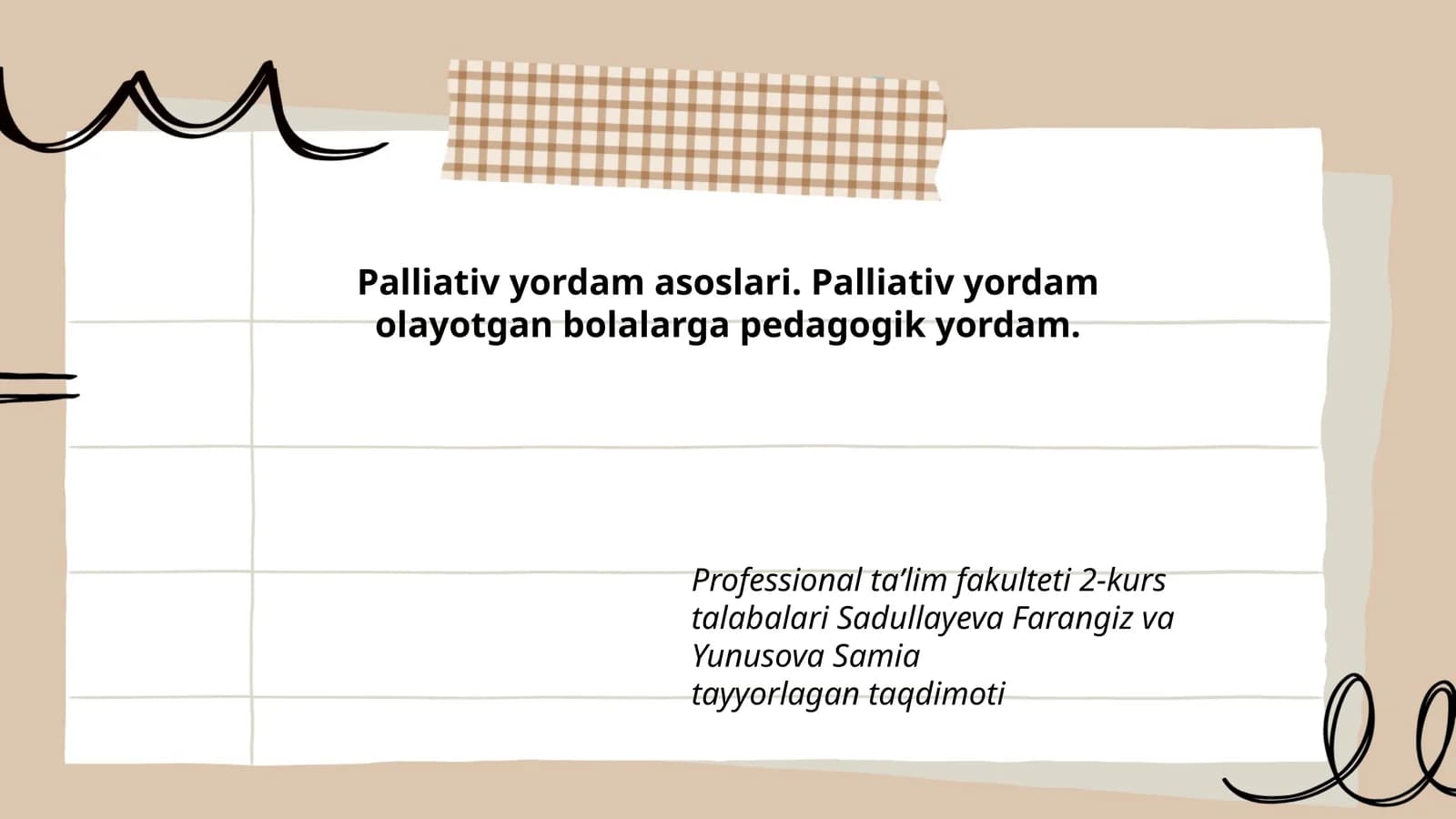 Palliativ yordam asoslari