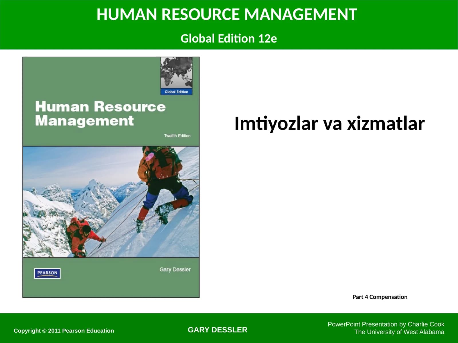 Imtiyozlar va xizmatlar
