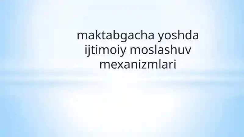 Ijtimoiylashtirish – bolalar tomonidan guruhda