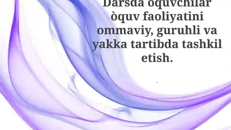 Samarali sinf boshqaruvi