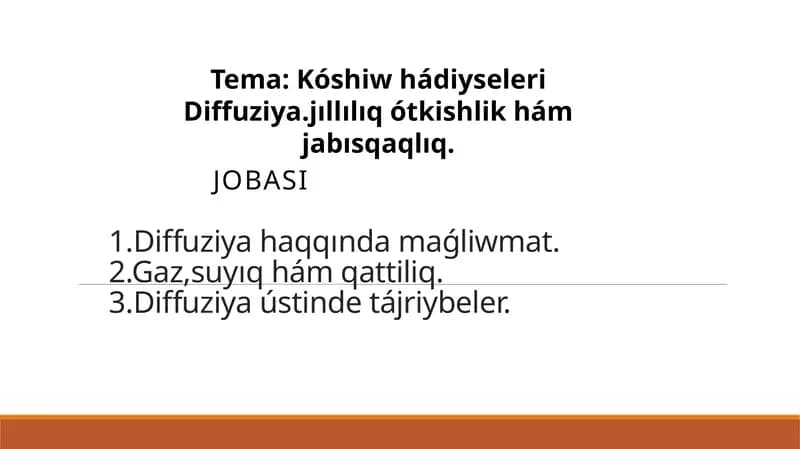 Diffuziya