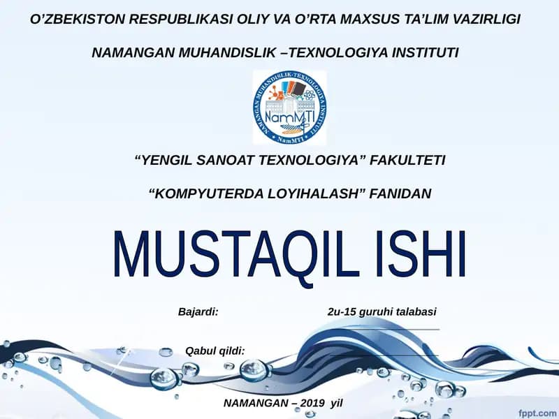 Erkaklarpidjaginiloyihalash