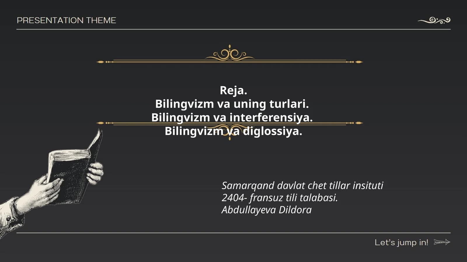 Bilingvizm va uning turlari