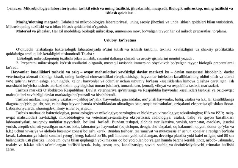 Mikrobiologiya laboratoriyasi