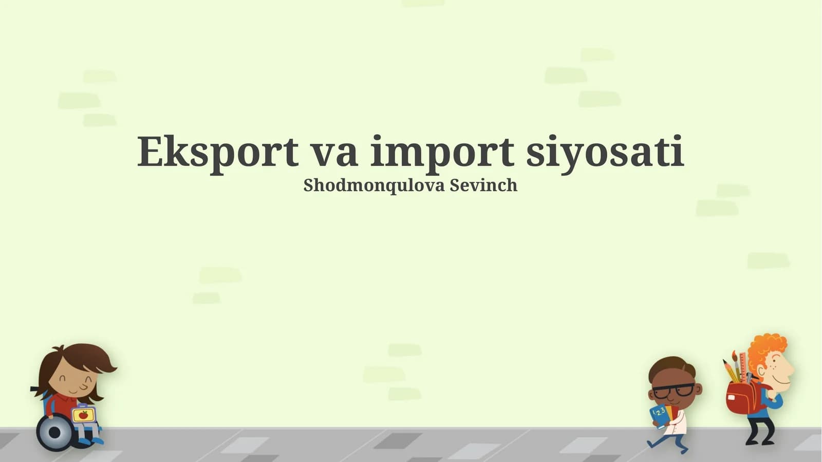 Eksport va import siyosati