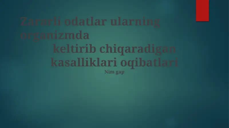 Noto'g'ri ovqatlanish va semirish
