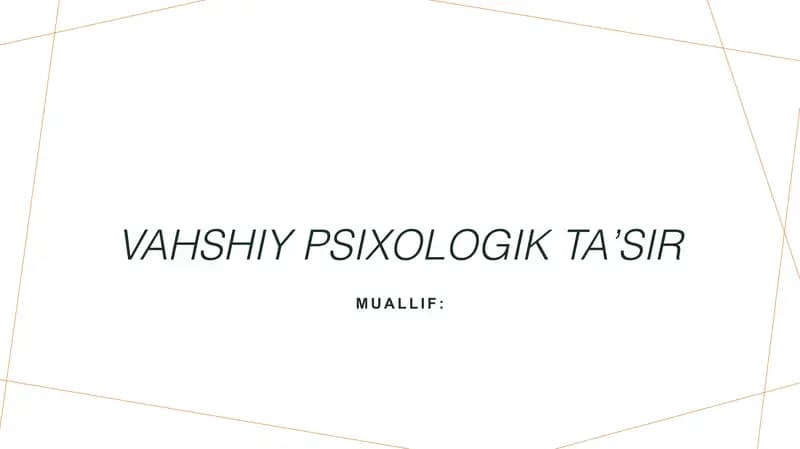 Vahshiy psixologik taʼsir