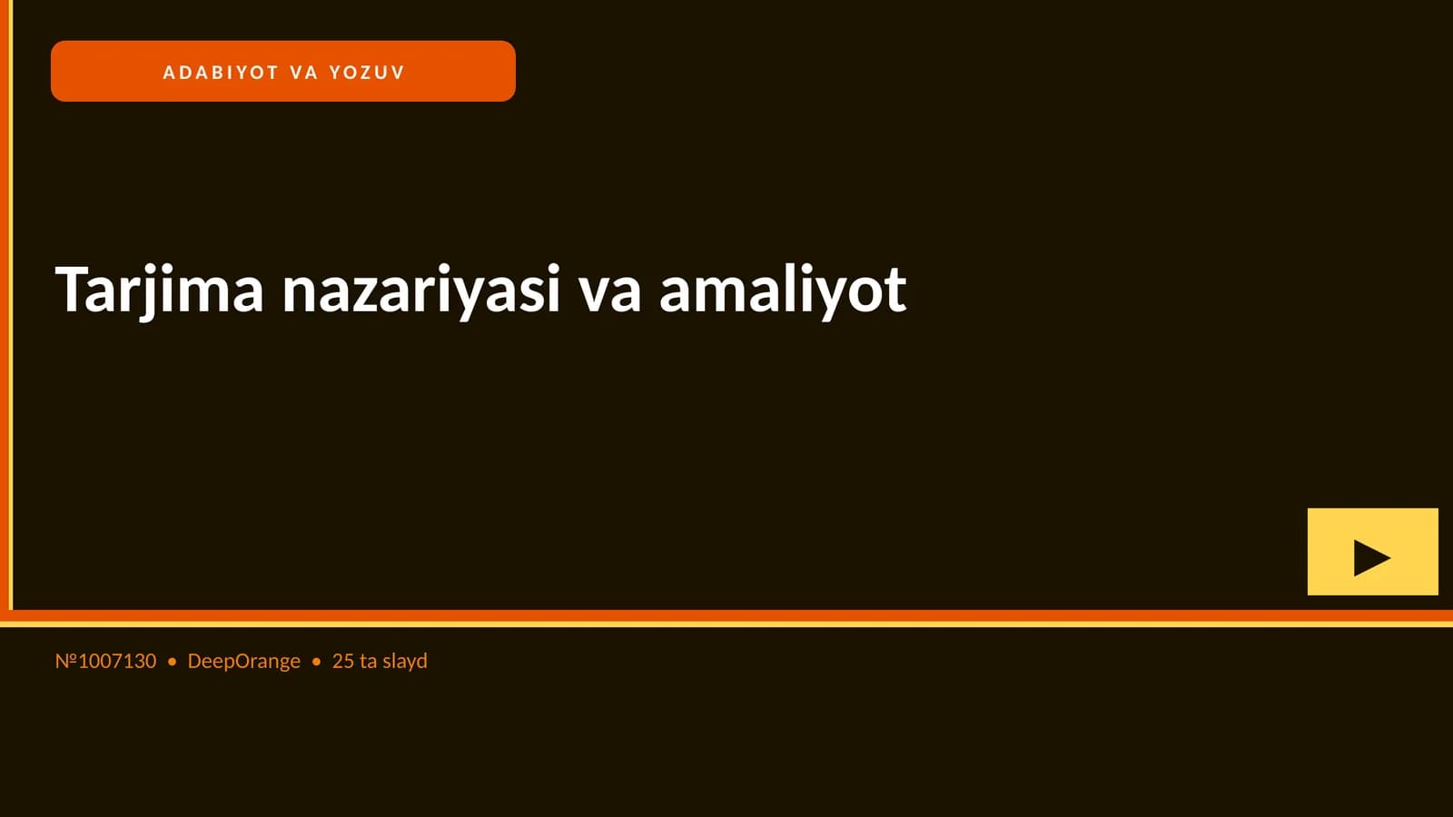 Tarjima nazariyasi va amaliyot