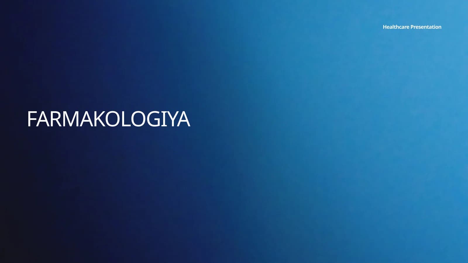 FARMAKOLOGIYA