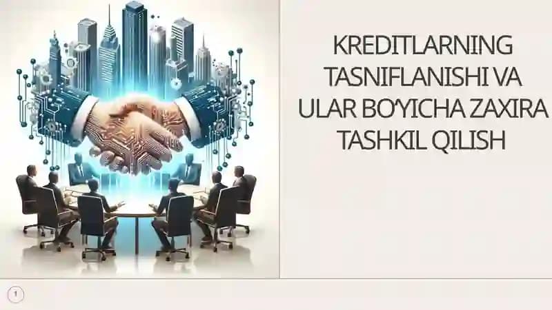 KREDITLARNING TASNIFLANISHI