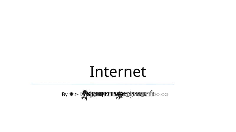 Internetning tug'ilishi