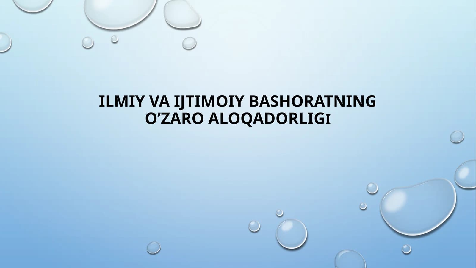 ilmiy va ijtimoiy bashoratning o’zaro aloqadorligi