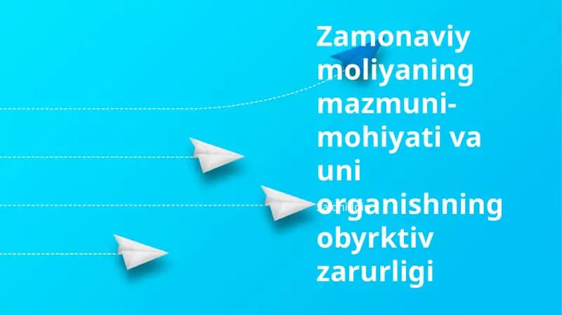 Zamonaviy moliya o'rganish