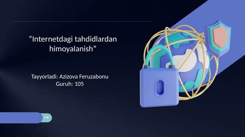 Internetdagi tahdidlardan himoyalanish