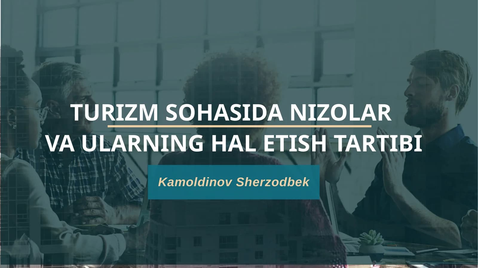 Nizolarga bo'lgan hal etish tartibi