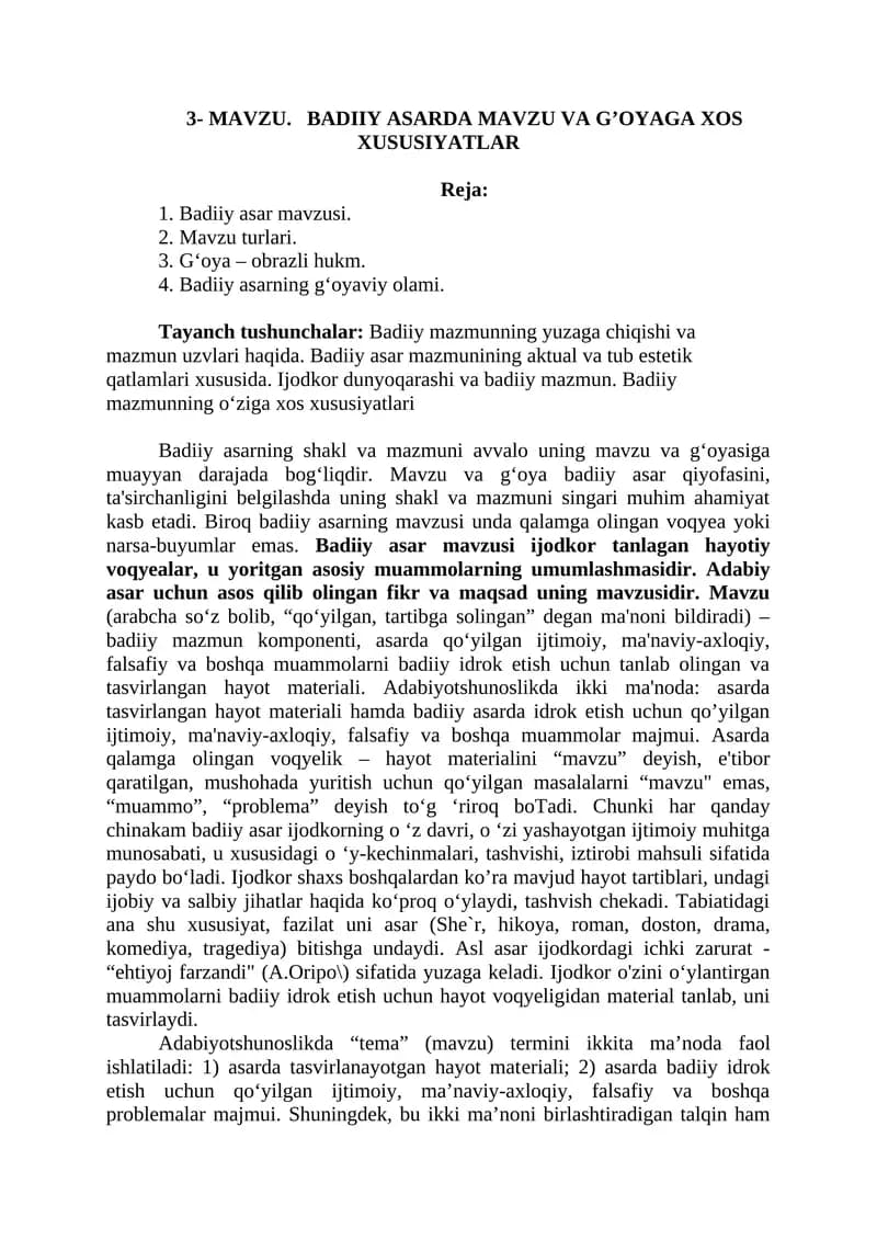 Badiiy asarlar