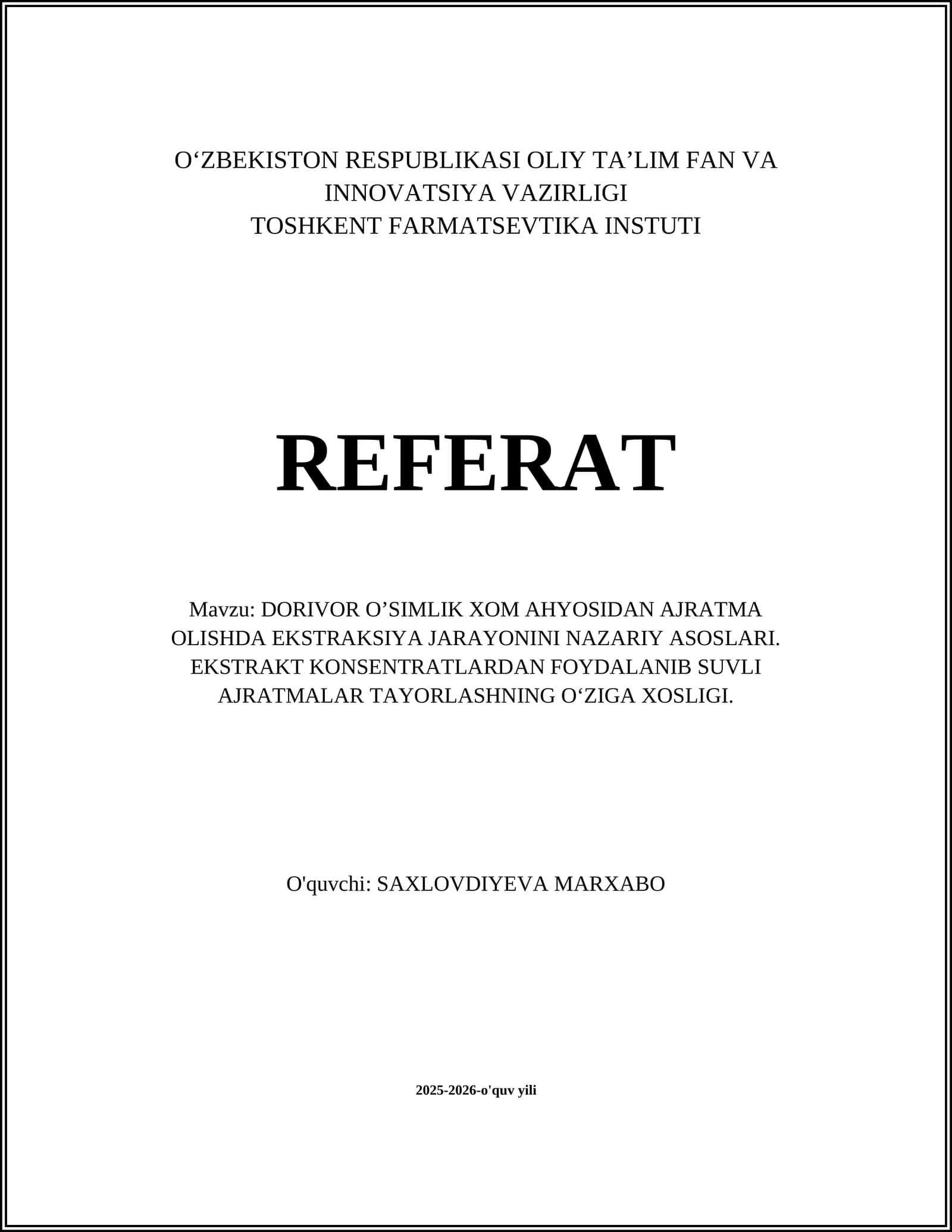 Ekstrakt konseNtratlar