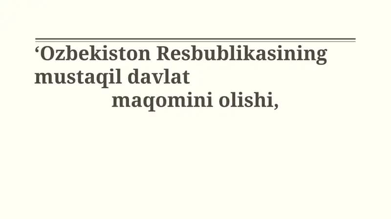 Mustaqillik Deklaratsiyasi