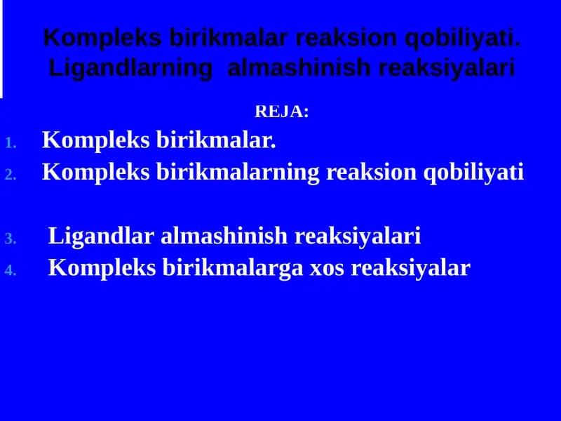Kompleks birikmalar