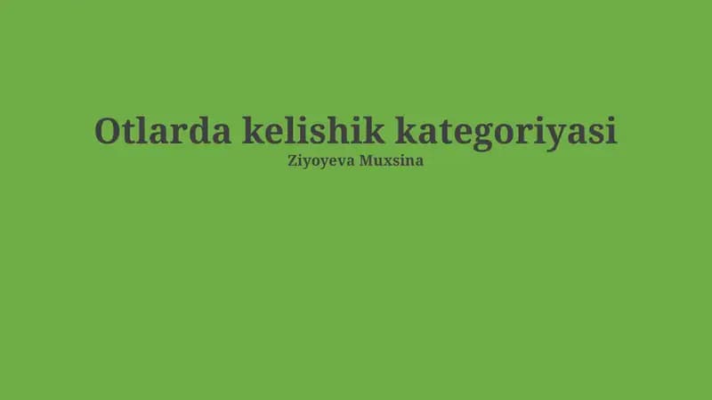 Kelishik kategoriyasi
