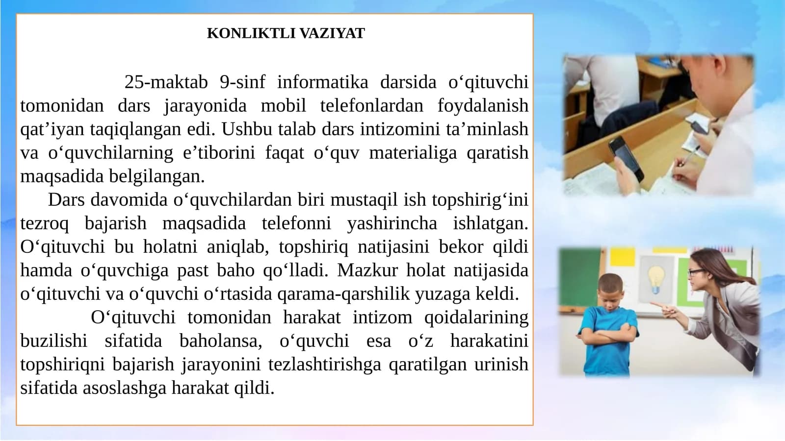 KONLIKTLI VAZIYAT