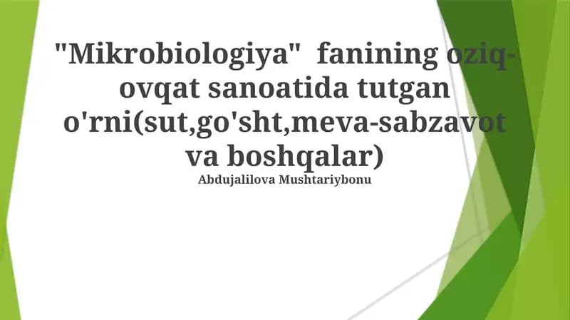 Mikrobiologiya