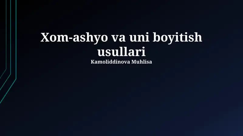 Magnitli Boyitish Usullari