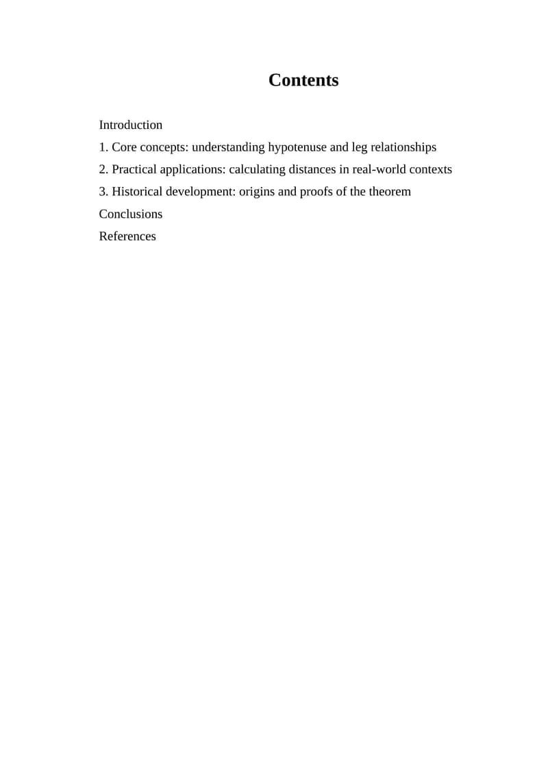 Pythagorean Theorem