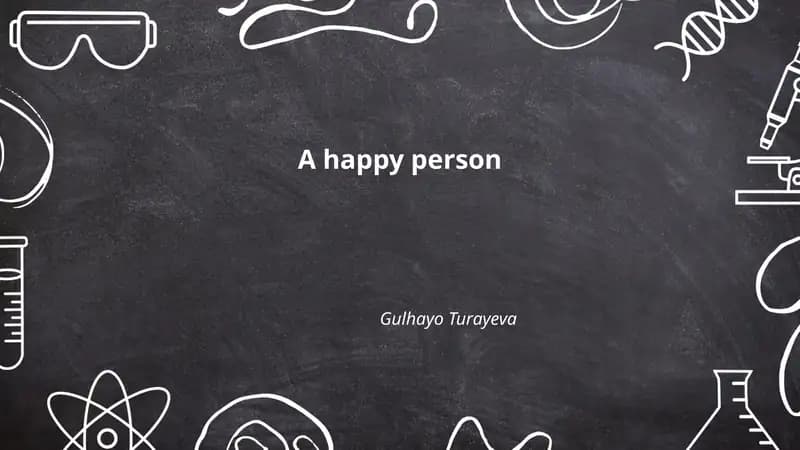 A happy person