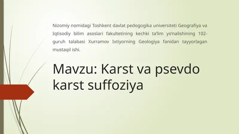 Karstvapsevdokarstsuffoziya