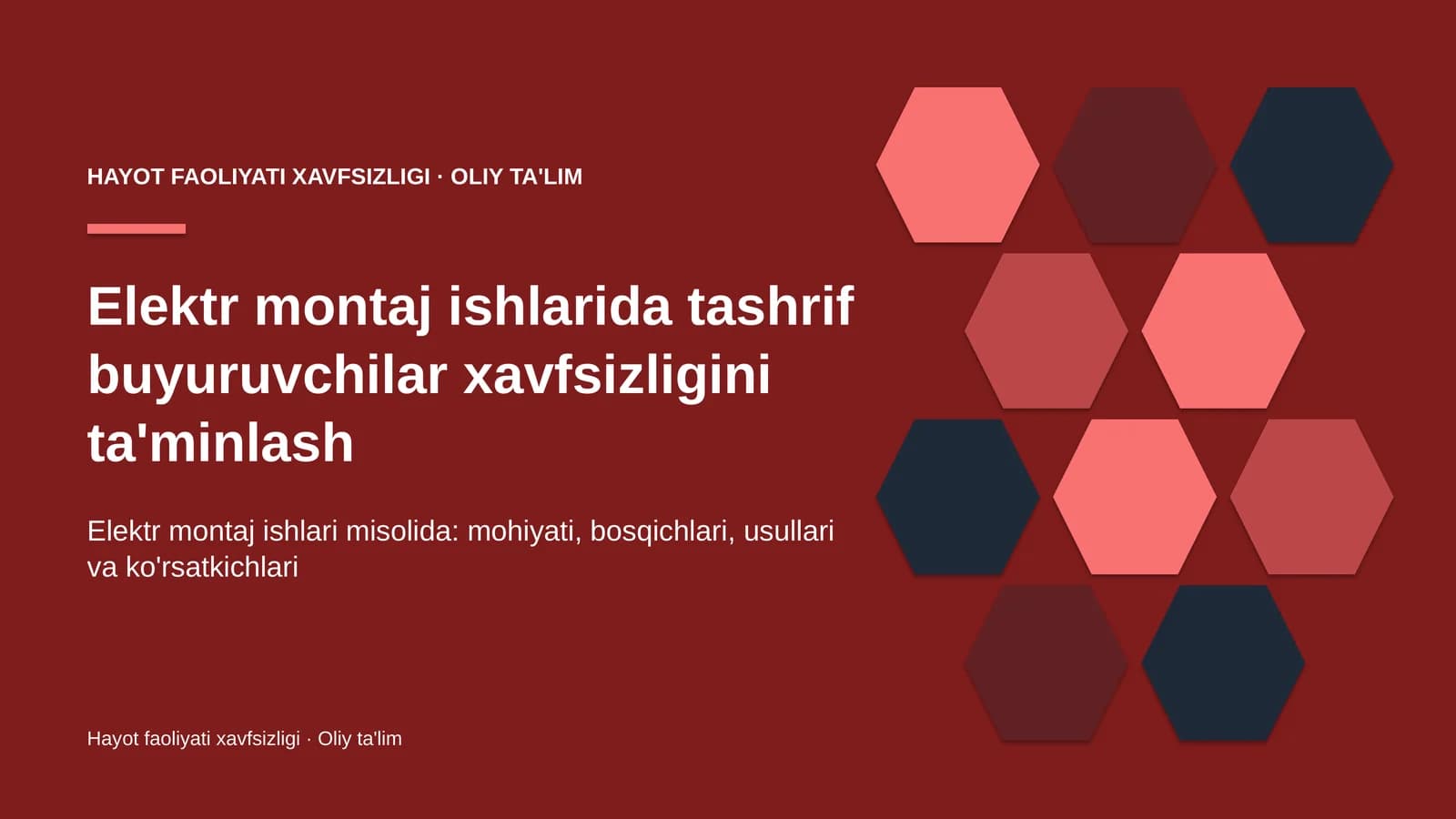 elektr montaj ishlarida tashrif buyuruvchilar xavfsizligini ta'minlash 5484