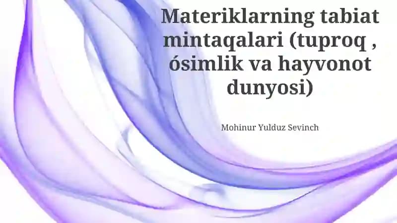 Materiklarning tabiat mintaqalari
