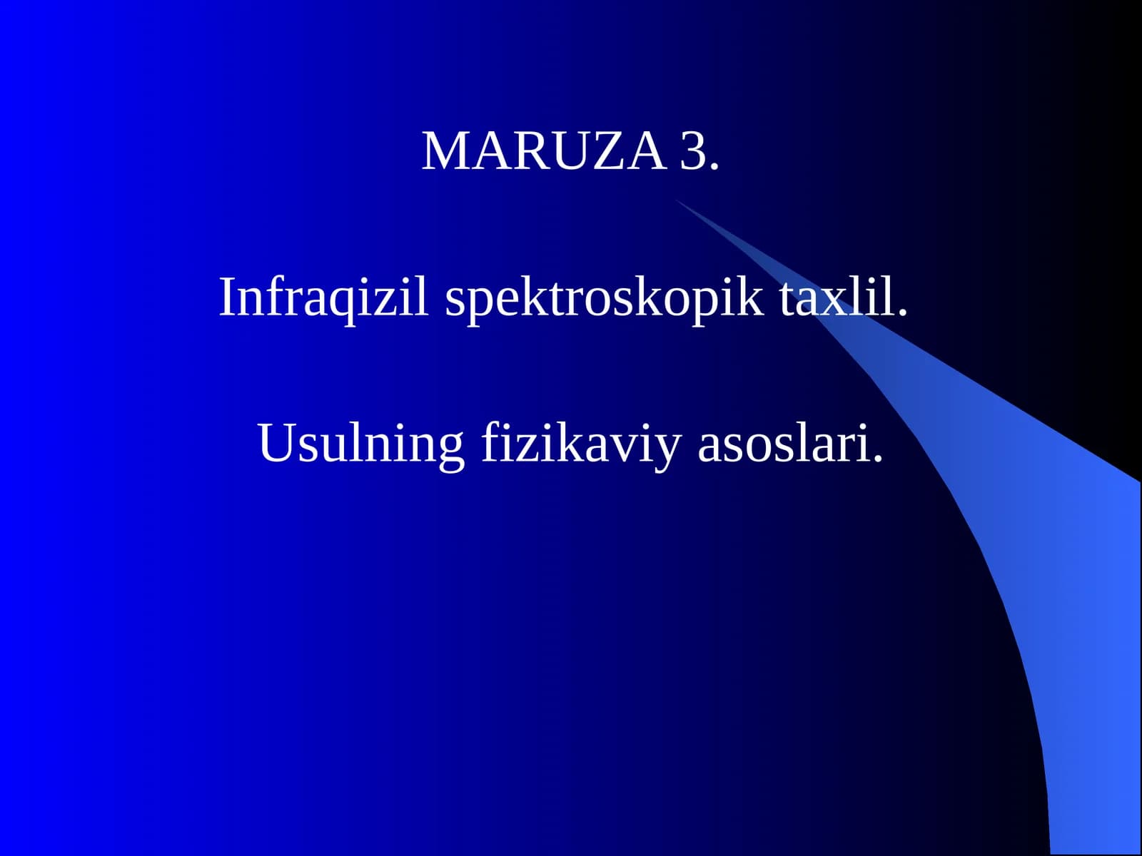 Infraqizil spektroskopik taxlil