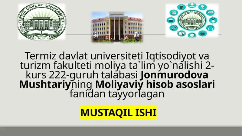 Moliyaviy Hisob
