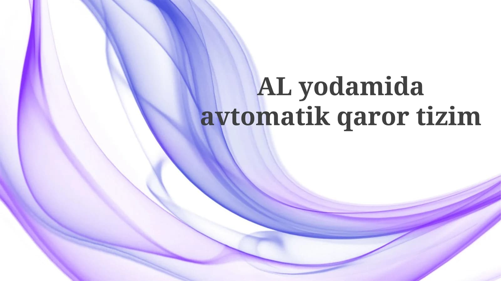 Avtomatik Qaror Qabul Qilish Tizimlari