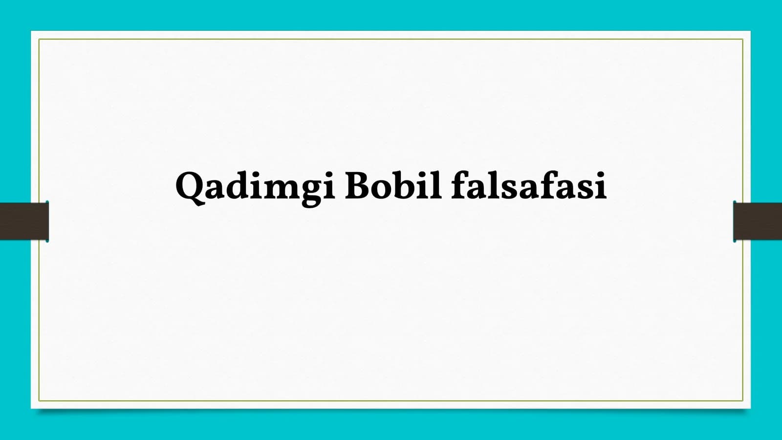 Qadimgi Bobil falsafasi