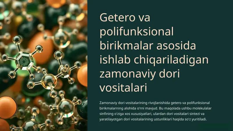 Zamonaviy dori vositalari