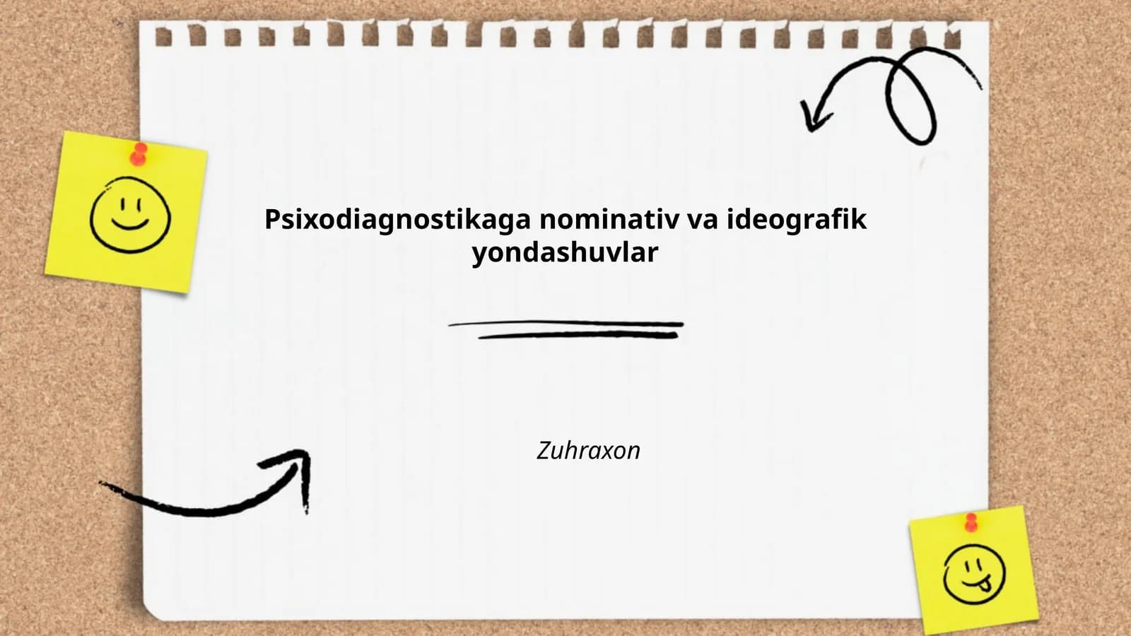 Psixodiagnostikaga nominativ va ideografik yondashuvlar