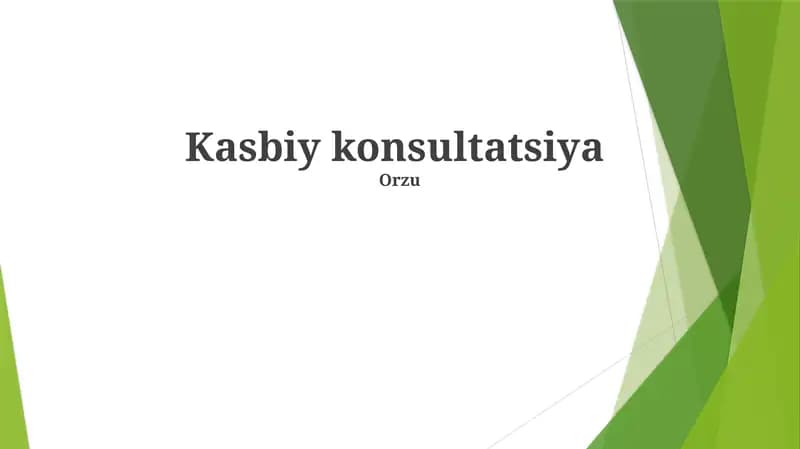 Kasbiy konsultatsiya