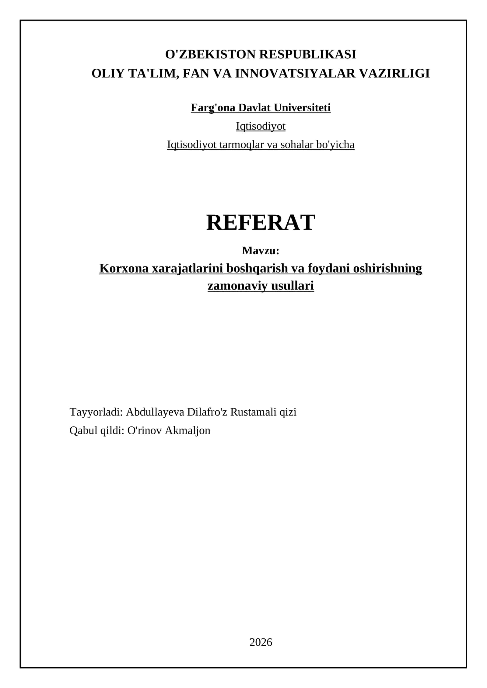 Operatsion samaradorlikni optimallashtirish strategiyalari