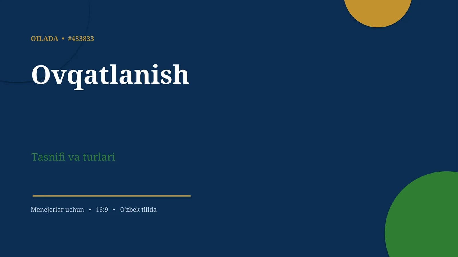Ovqatlanish