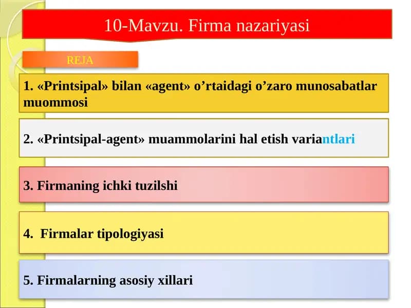 10-Mavzu.Firmanazariyasi