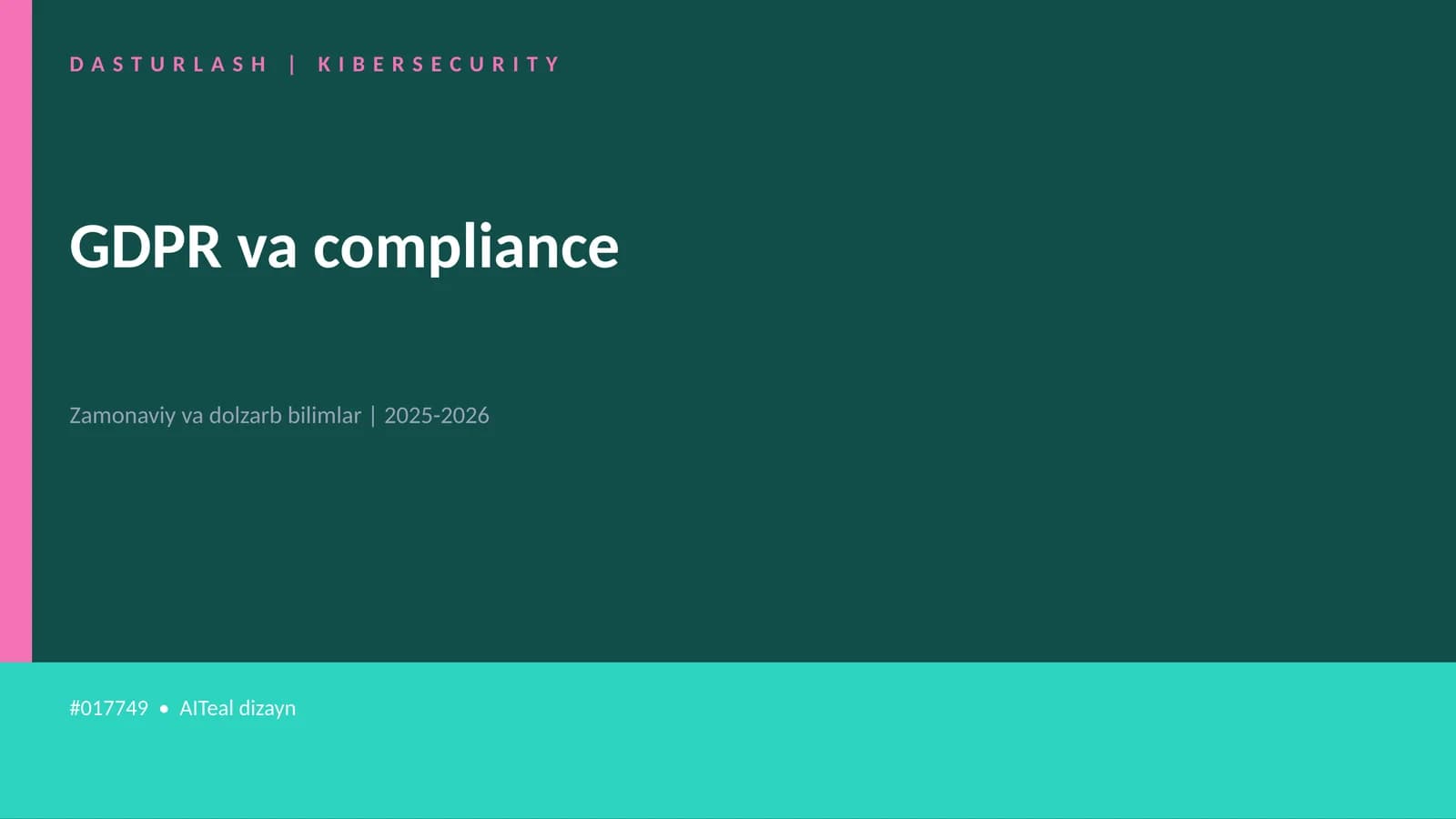 GDPR va compliance