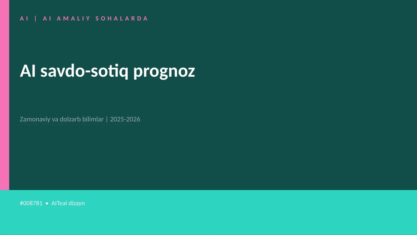 AI savdo-sotiq prognoz
