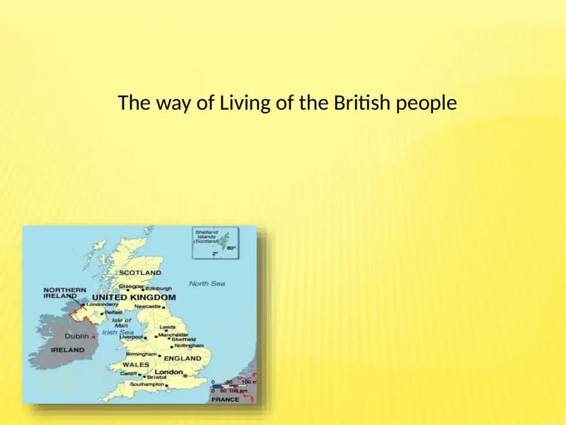 The way of Living of the British people