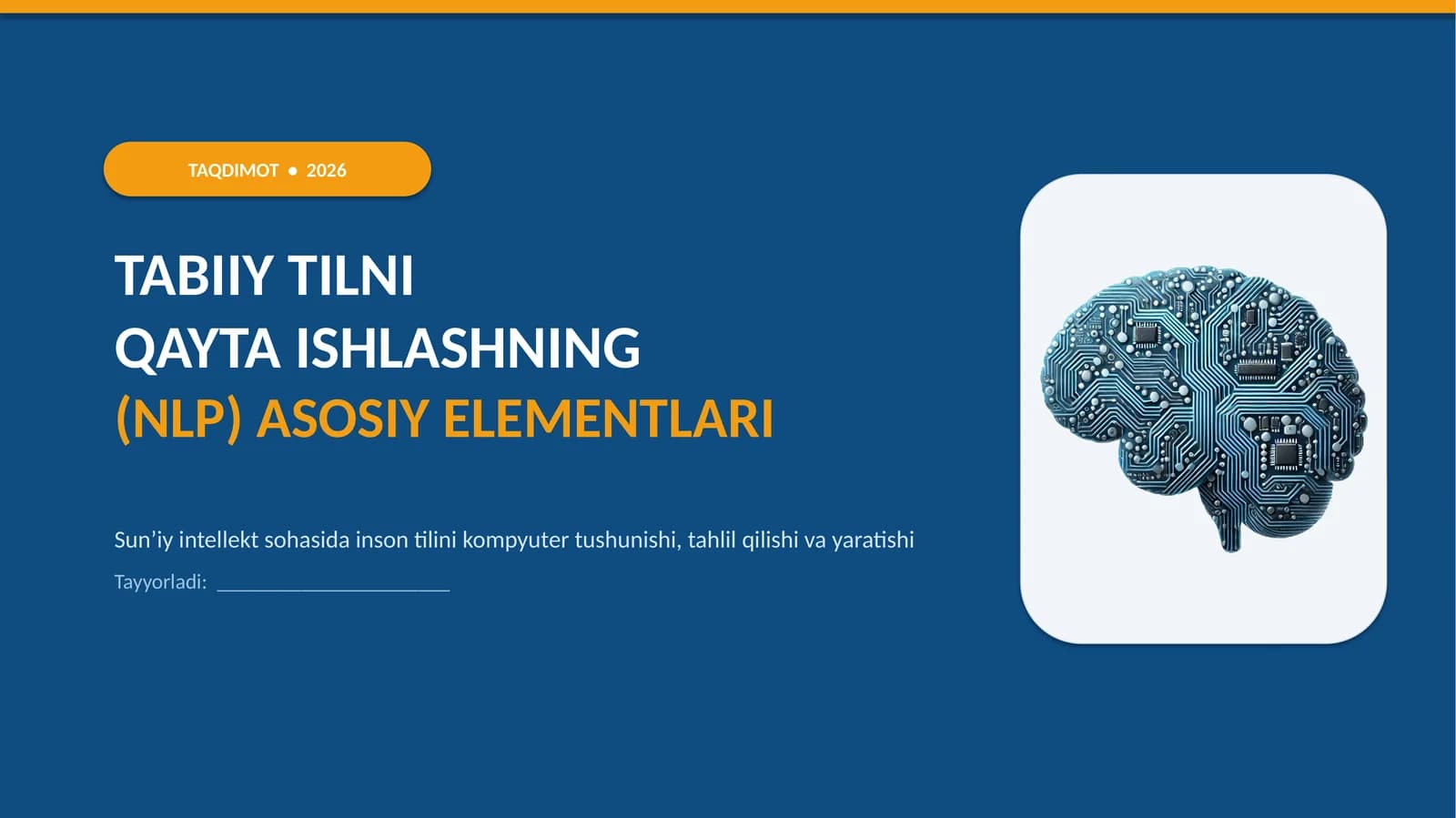 Tabiiy Tilni Qayta Ishlash (NLP) — Asosiy Elementlari