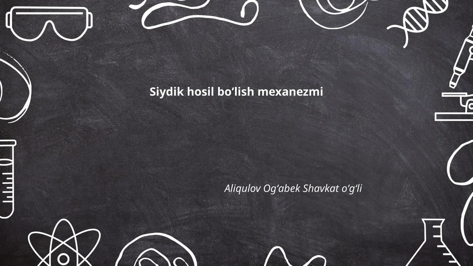 Siydik hosil boʻlish mexanezmi