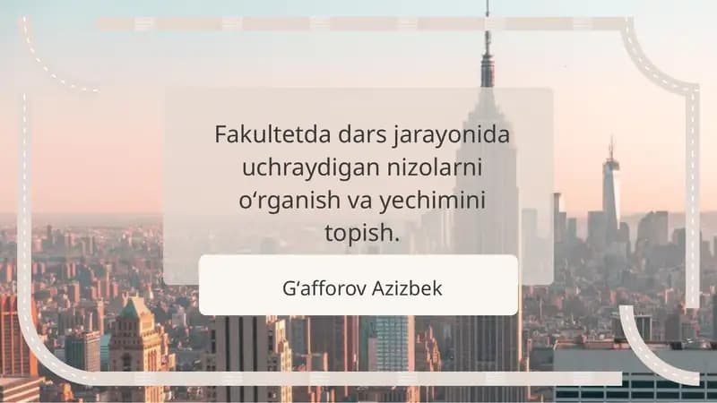 Nizolarning asosiy turlari va ularning sabablari