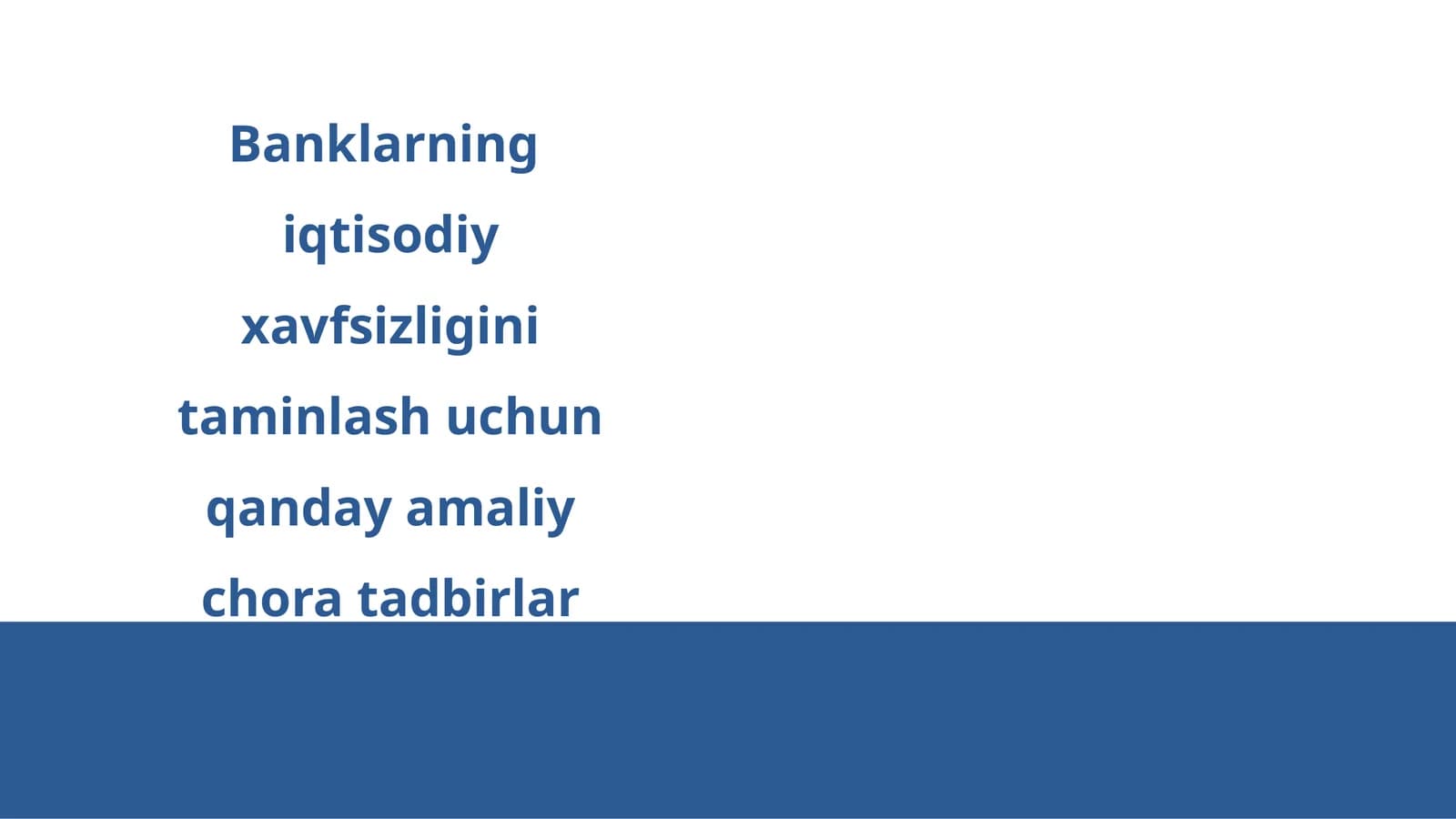 Banklarning iqtisodiy xavfsizligini taminlash uchun qanday amaliy chora tadbirlar amalga oshiriladi